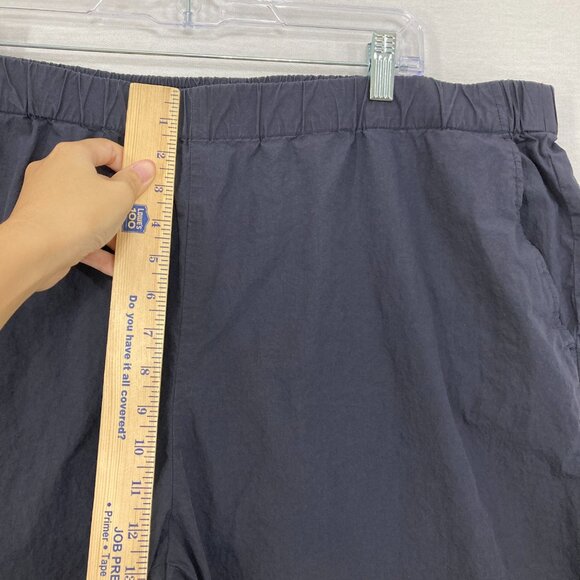 Eileen Fisher size 1X Navy/Black Wide Leg Organic Cotton Crop Pull-on Pants - Picture 5 of 9